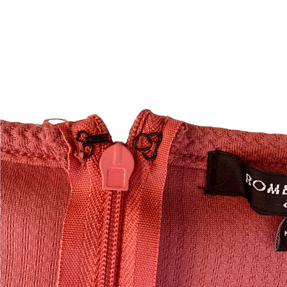 Romeo & Juliet Couture sleeveless pink jumpsuit size small retro coastal preppy - Picture 7 of 13